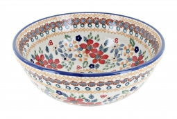 Red Daisy Cereal/Soup Bowl